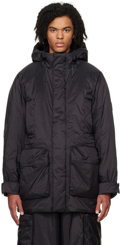 Shop Rains Black Vardo Puffer Coat