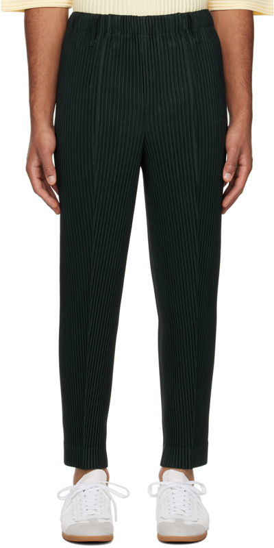 Shop Issey Miyake Green Compleat Trousers In 67-dark Green