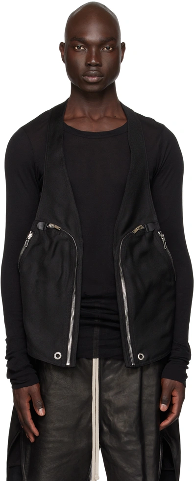 Shop Rick Owens Black Bauhaus Vest In 09 Black
