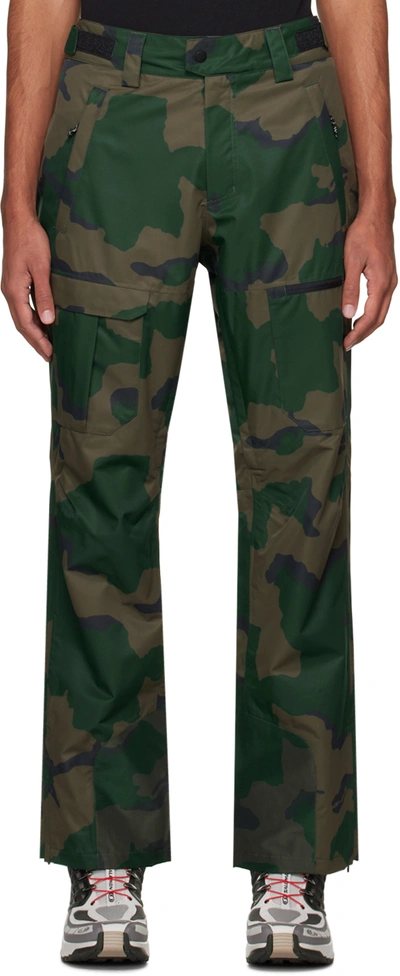 Shop Oakley Khaki Divisional Cargo Shell Pants In 9nq B1b Camo Hunter