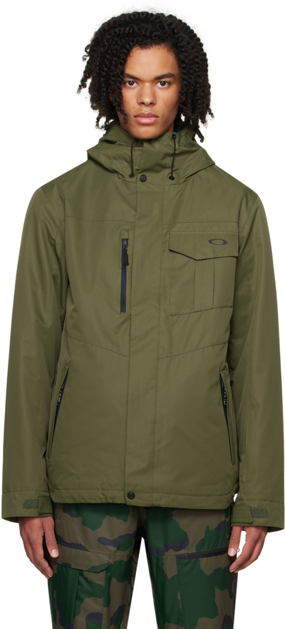 Shop Oakley Khaki Core Divisional Rc Jacket In 86l New Dark Brush