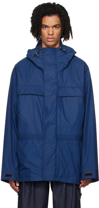 Shop Abaga Velli Blue Hoodski Jacket