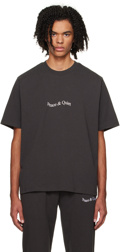 Shop Museum Of Peace And Quiet Black Wordmark T-shirt