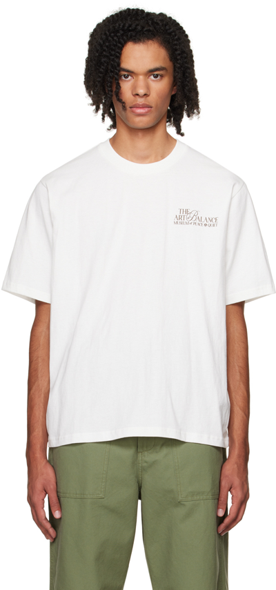 Shop Museum Of Peace And Quiet White Art Of Balance T-shirt