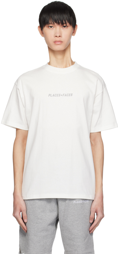 Shop Places+faces White Printed T-shirt