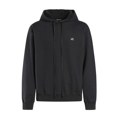 Shop Ann Demeulemeester Christoffel Standard Hoody With Holy Embroidery In Black