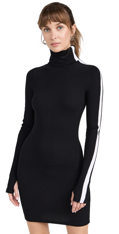 Shop Splits59 Jackson Rib Turtleneck Dress Black/white