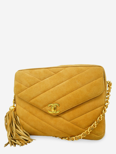 Chanel Brown Shearling CC Shoulder Bag 18cas721