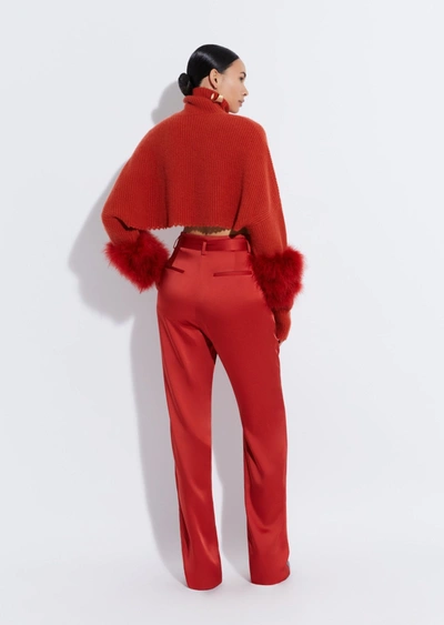 Lapointe Satin Belted Pant In 14
