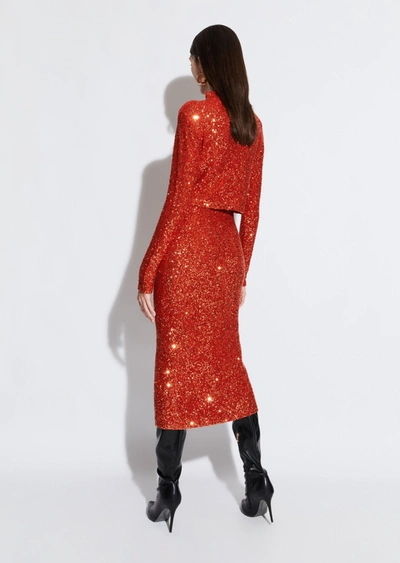 Lapointe Sequin Cashmere Cropped Top