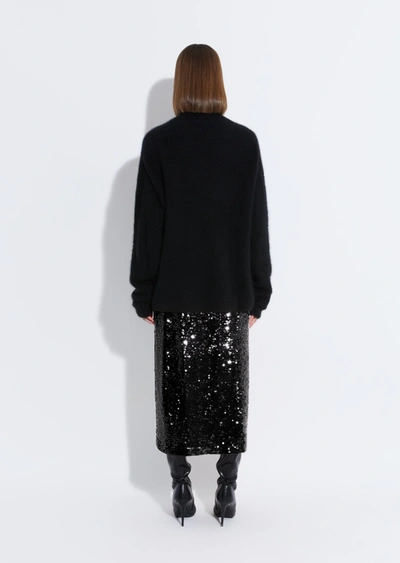 Lapointe Sequin Skirt With Slit In 14