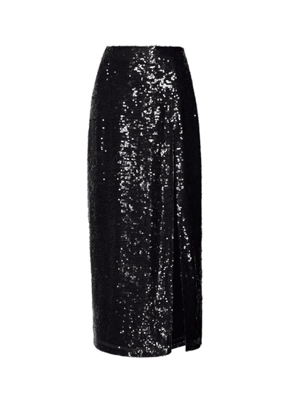 Lapointe Sequin Skirt With Slit In 14