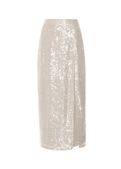 Shop Lapointe Sequin High Waist Skirt In 12