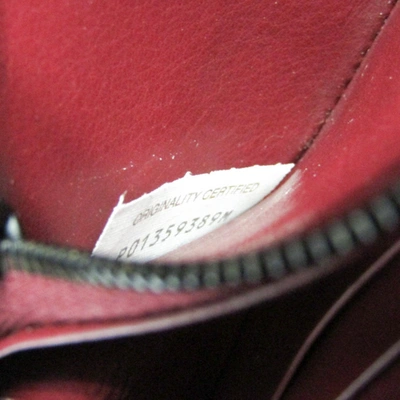 Shop Bottega Veneta Intrecciato Burgundy Leather Wallet  ()