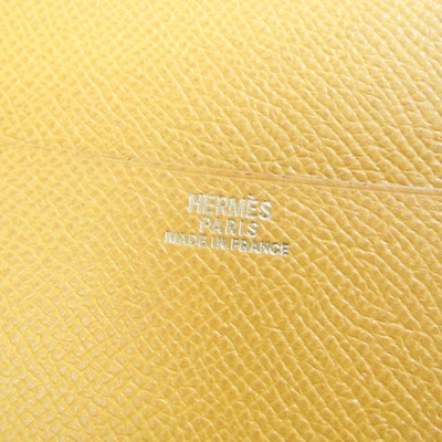 Shop Hermes Hermès Agenda Cover Brown Leather Wallet  ()