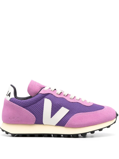 Shop Veja Rio Branco Sneakers In Pink & Purple