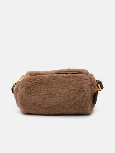 Shop Max Mara Small 'teddyrolls' Teddy Camel Bag In Brown