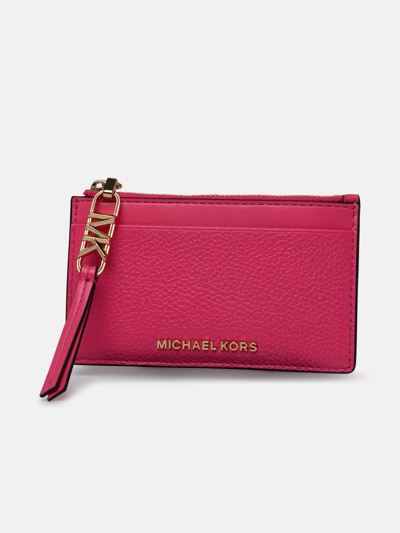 Shop Michael Michael Kors 'empire' Fuchsia Leather Wallet