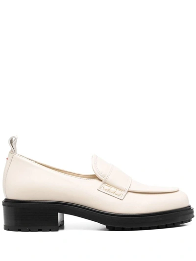 Shop Aeyde Ruth Nappa Leather Creamy Shoes