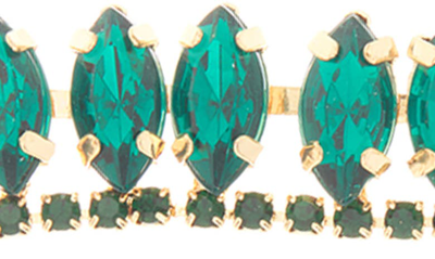 Shop Cara Crystal Teardrop Statement Earrings In Green