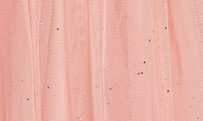 Popatu Sequin Bodice Tulle Dress In Peach