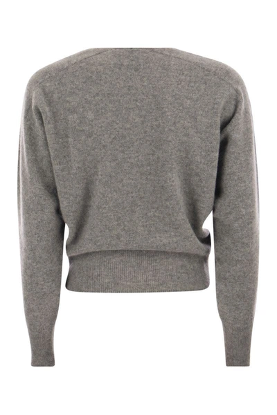 Vanisé Francy - Cashmere V-neck Sweater In Grey