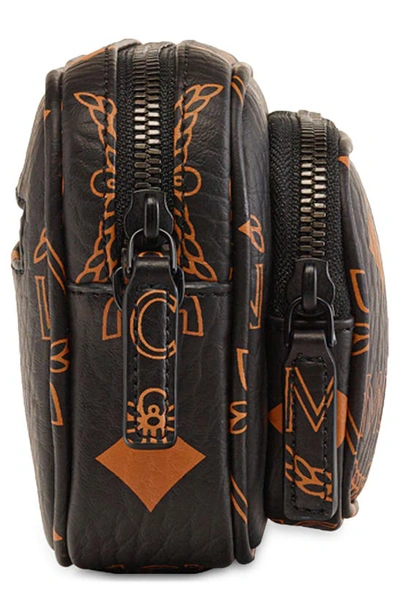 Shop Mcm Mini Aren Visetos Coated Canvas Crossbody Bag In Black