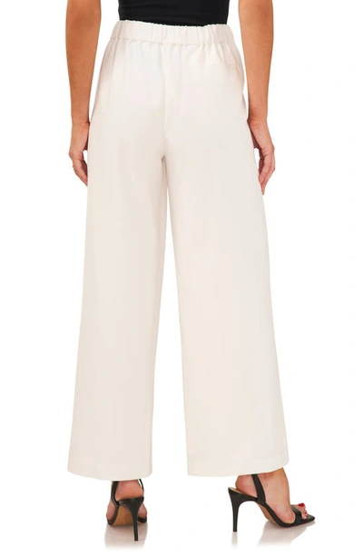 Shop Vince Camuto High Waist Wide Leg Pants In New Ivory