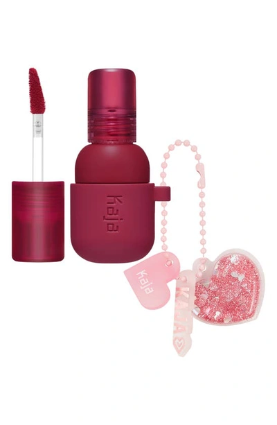 Shop Kaja Jelly Charm Lip & Blush Stain With Glazed Key Chain In Cherry Spritz