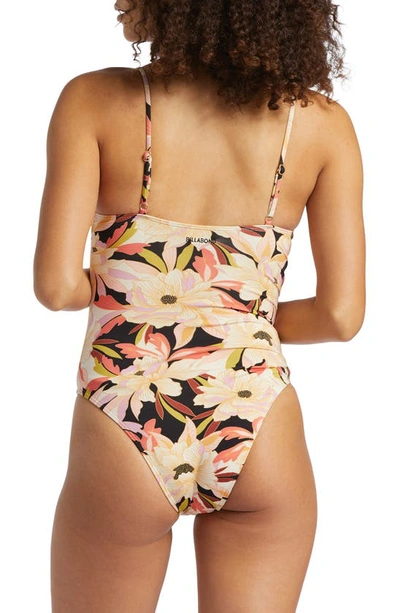 Shop Billabong Dream State Morgan Underwire One-piece Swimsuit In Multi
