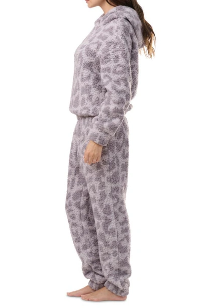 Splendid High Pile Fleece Pajamas In Abstract Animal
