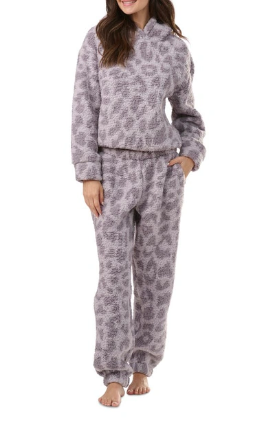 Splendid High Pile Fleece Pajamas In Abstract Animal