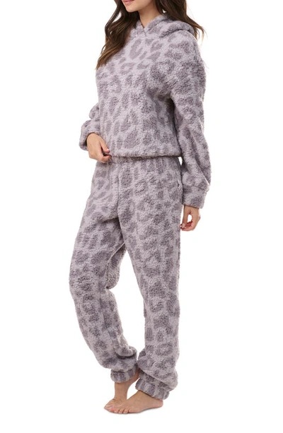 Splendid High Pile Fleece Pajamas In Abstract Animal