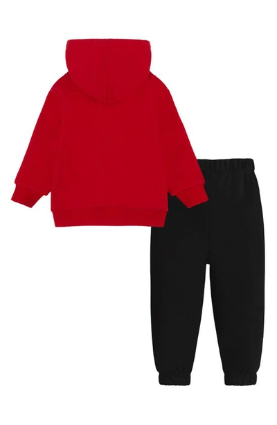 Shop Nike Air Hoodie & Sweatpants Set In Black/ Red
