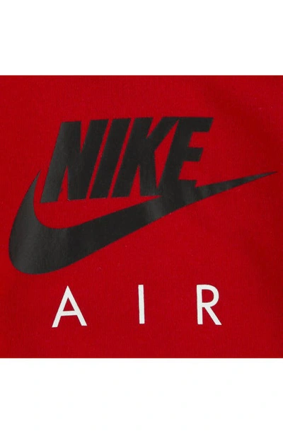 Shop Nike Air Hoodie & Sweatpants Set In Black/ Red
