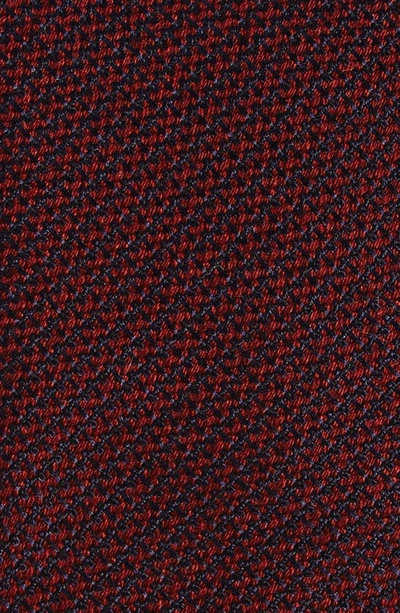 Shop Canali Solid Silk & Cashmere Tie In Dark Red
