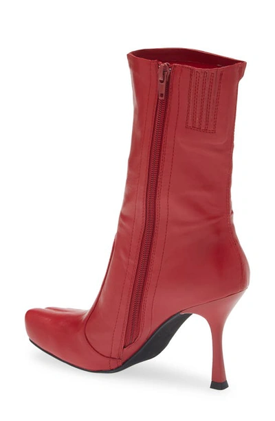 Jeffrey Campbell Visionary Stiletto Boot In Red