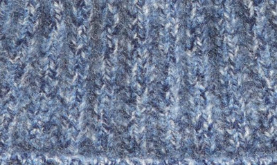 Shop Vince Marled Cashmere Beanie In Blue Marl