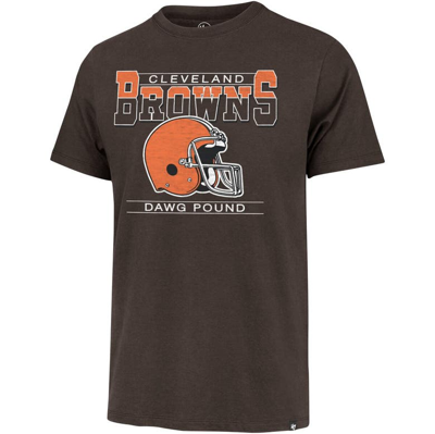 Shop 47 ' Brown Cleveland Browns Time Lock Franklin T-shirt