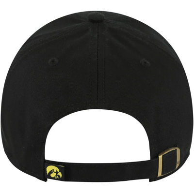 Shop 47 ' Black Iowa Hawkeyes Sidney Clean Up Adjustable Hat