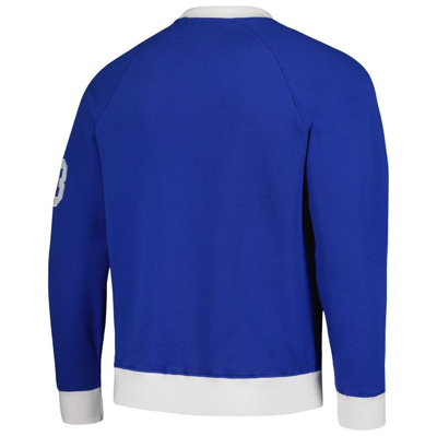 Shop Tommy Hilfiger Royal Indianapolis Colts Reese Raglan Tri-blend Pullover Sweatshirt