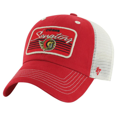 Shop 47 '  Red Ottawa Senators Five Point Patch Clean Up Adjustable Hat