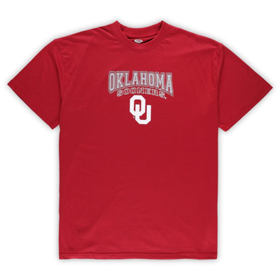Shop Profile Crimson/gray Oklahoma Sooners Big & Tall 2-pack T-shirt & Flannel Pants Set