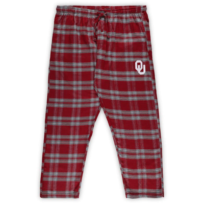 Shop Profile Crimson/gray Oklahoma Sooners Big & Tall 2-pack T-shirt & Flannel Pants Set