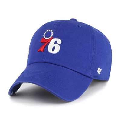 Shop 47 '  Royal Philadelphia 76ers Confetti Undervisor Clean Up Adjustable Hat