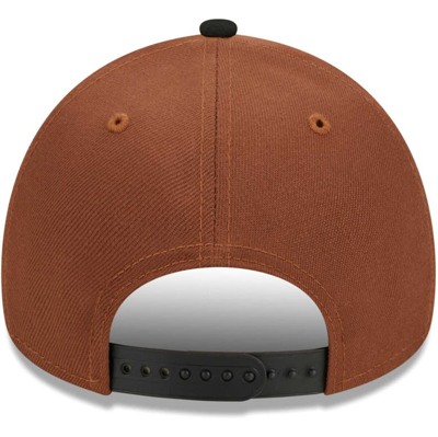 Shop New Era Brown/black Buffalo Bills Harvest A-frame 60th Anniversary 9forty Adjustable Hat