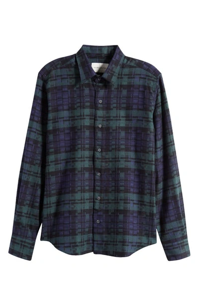 Shop Peregrine Farley Plaid Brushed Cotton Button-up Shirt In Worksop