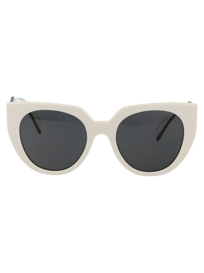 Shop Prada Eyewear Cat In White