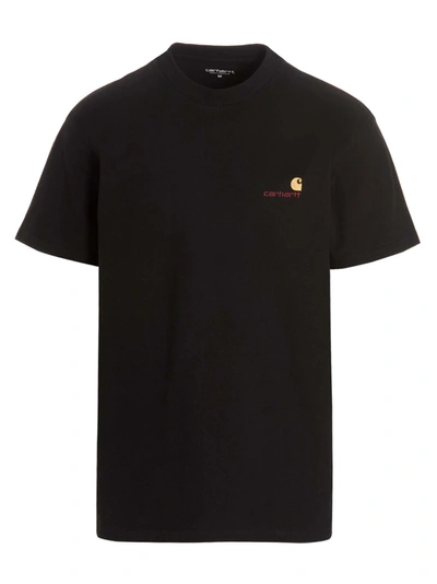 Shop Carhartt American Script T-shirt Black