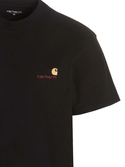 Shop Carhartt American Script T-shirt Black